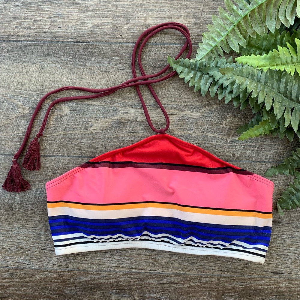 Kate Spade Striped Bikini Top-Large